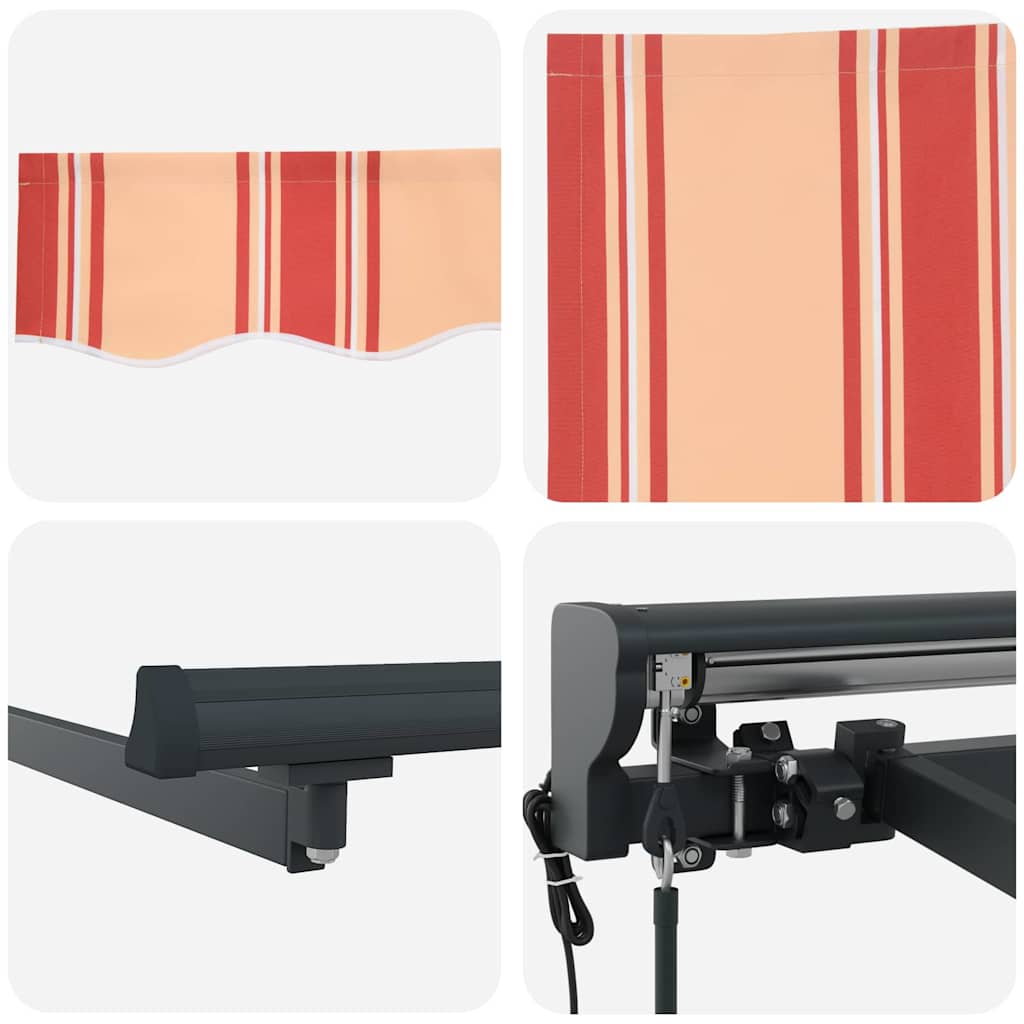 Budsorovatelné zastřešení Žlutá a oranžová 500x300 cm textil