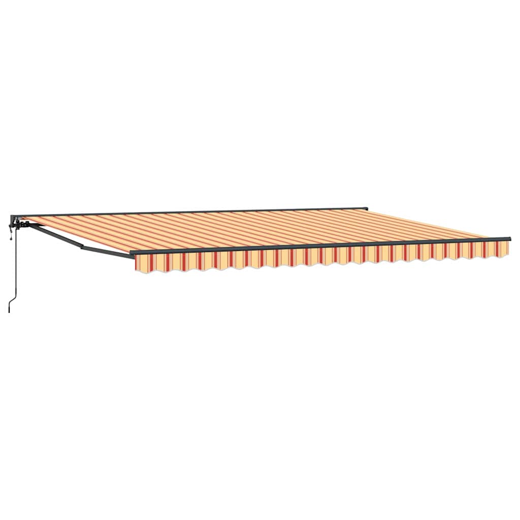 Budsorovatelné zastřešení Žlutá a oranžová 500x300 cm textil