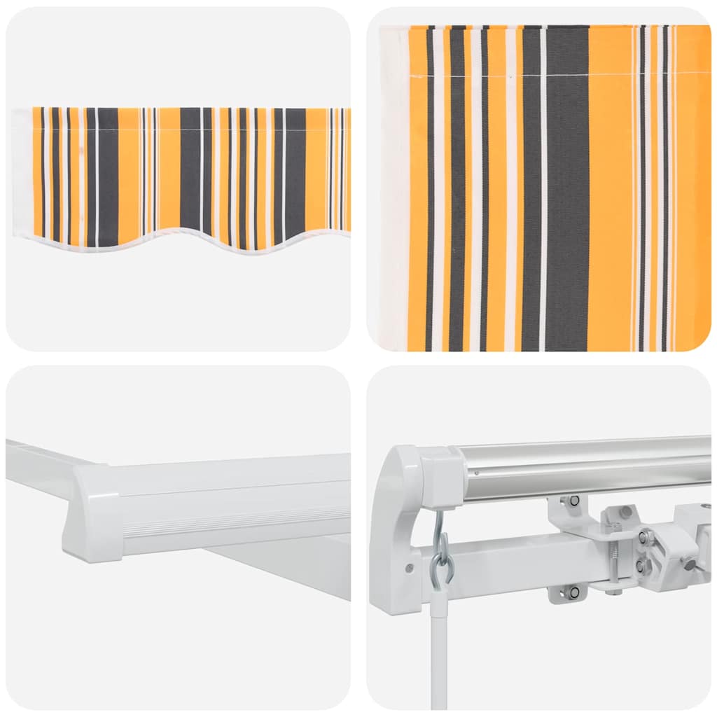 Budsorovatelné zastřešení Vícebarevný 500 × 300 cm Textil a kov
