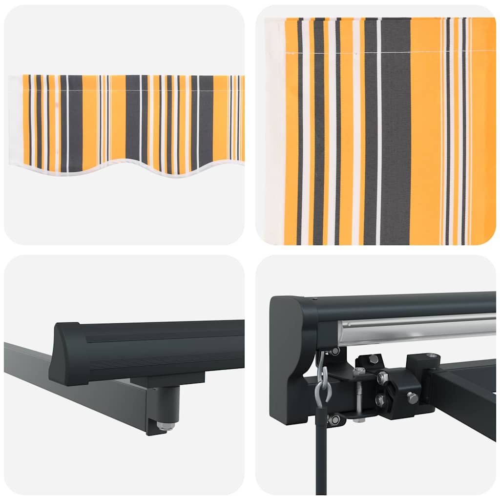 Budsorovatelné zastřešení Pestrý pruh 500x300 cm textil