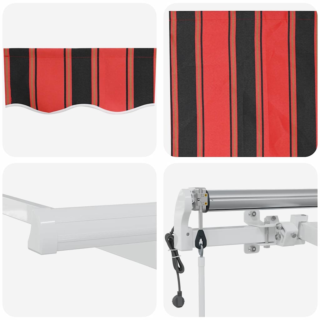 Budsorovatelné zastřešení 500 × 350 cm oranžová a hnědá