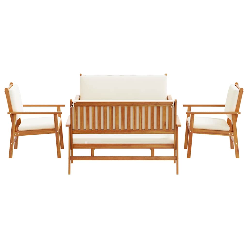 Sada zahradních pohovek s polštářem 5 pcs Hnědá 75 x 45 x 38cm