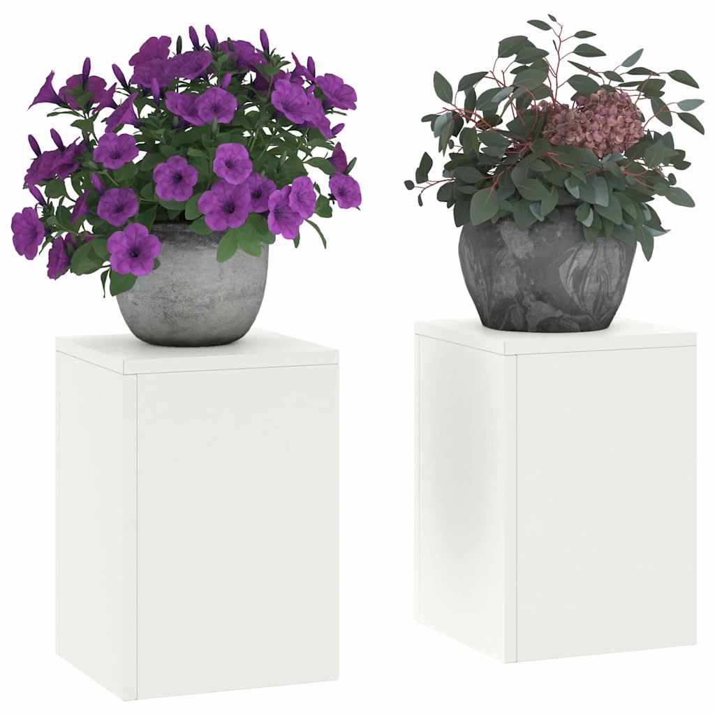 Stojany na rostliny 2 pcs Bílá 24 x 24 x 35 cm Ocel
