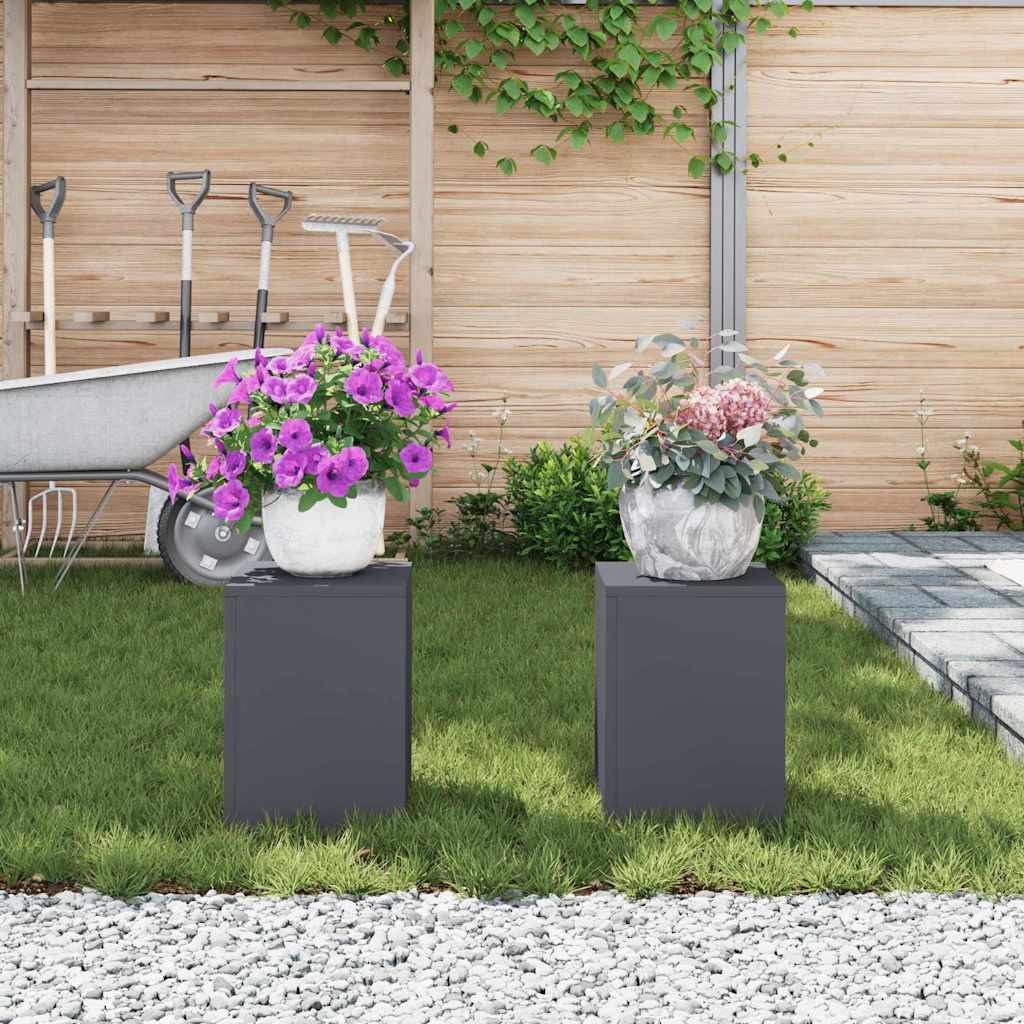 Stojany na rostliny 2 pcs Antracit 24 x 24 x 35 cm Ocel