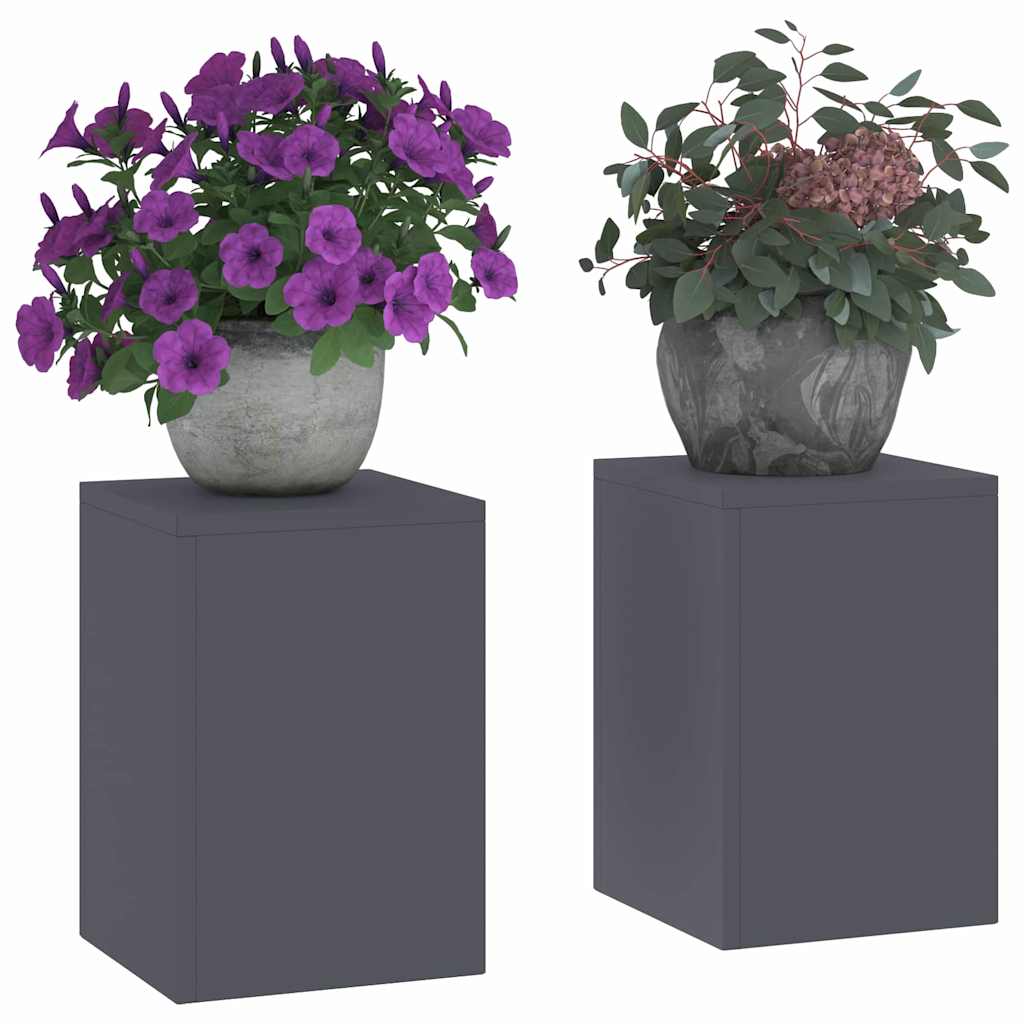 Stojany na rostliny 2 pcs Antracit 24 x 24 x 35 cm Ocel