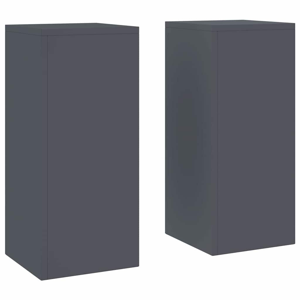 Stojany na rostliny 2 pcs Antracit 24 x 24 x 55 cm Ocel