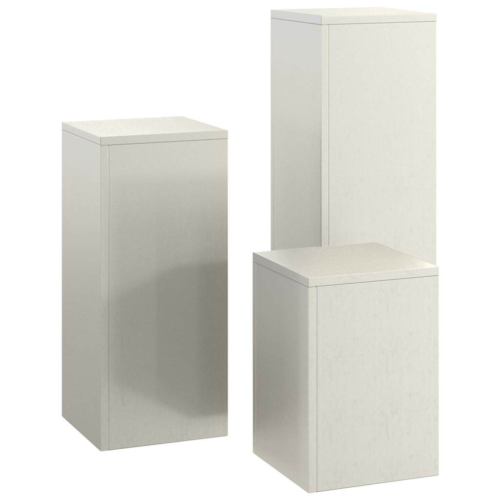 Stojany na rostliny 3 pcs Rezavá 24 x 24 x 75 cm