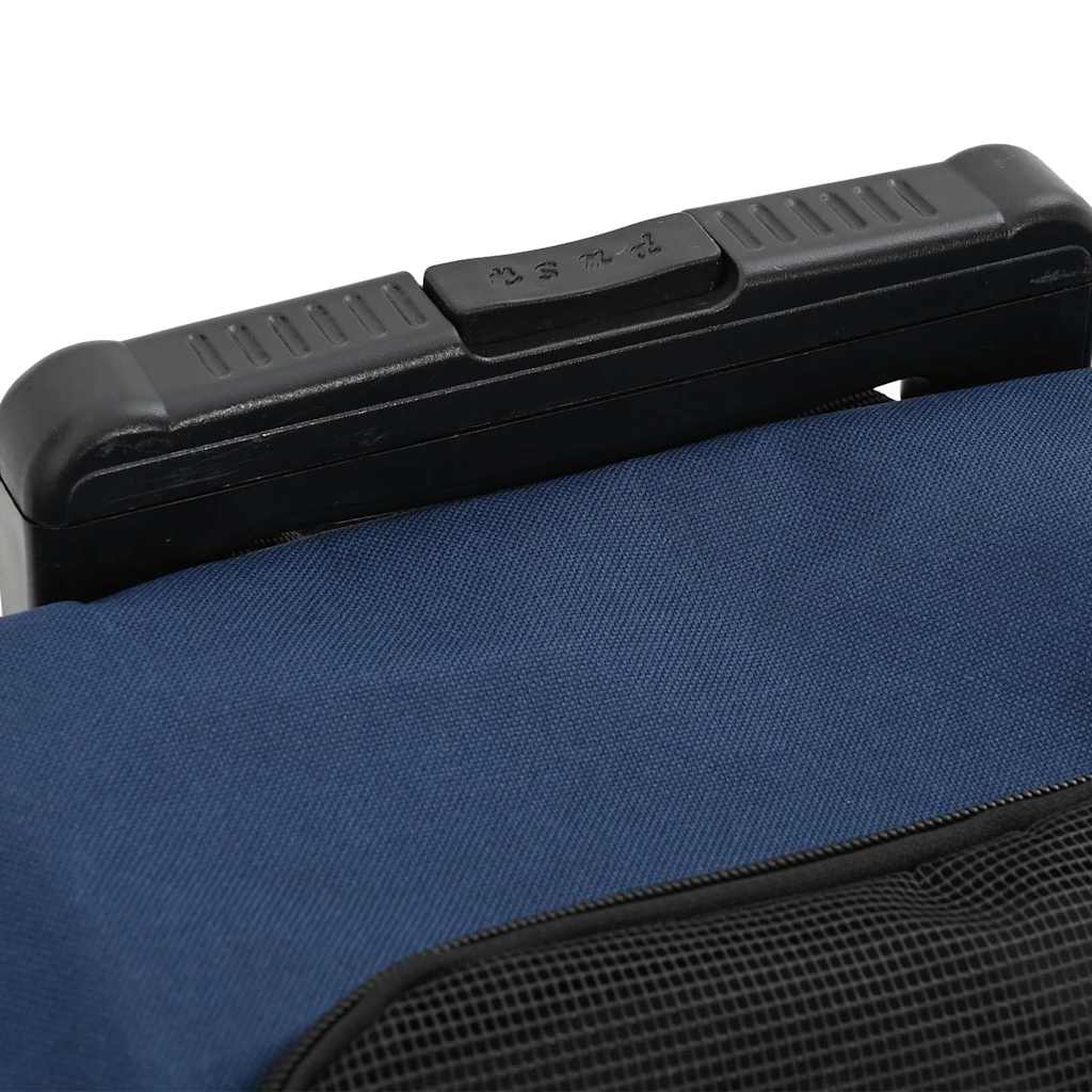 Vozík pro domácí mazlíčky 3 v 1, design, modrý, 48 x 32 x (57-106) cm, oxfordská látka