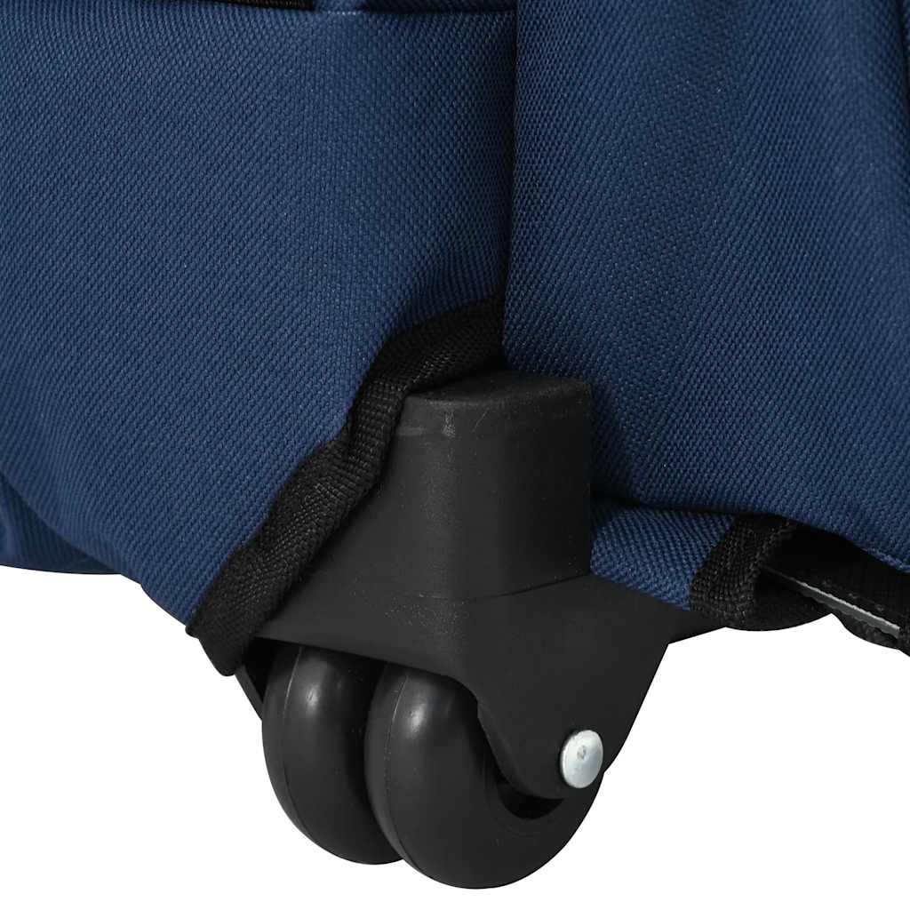 Vozík pro domácí mazlíčky 3 v 1, design, modrý, 48 x 32 x (57-106) cm, oxfordská látka