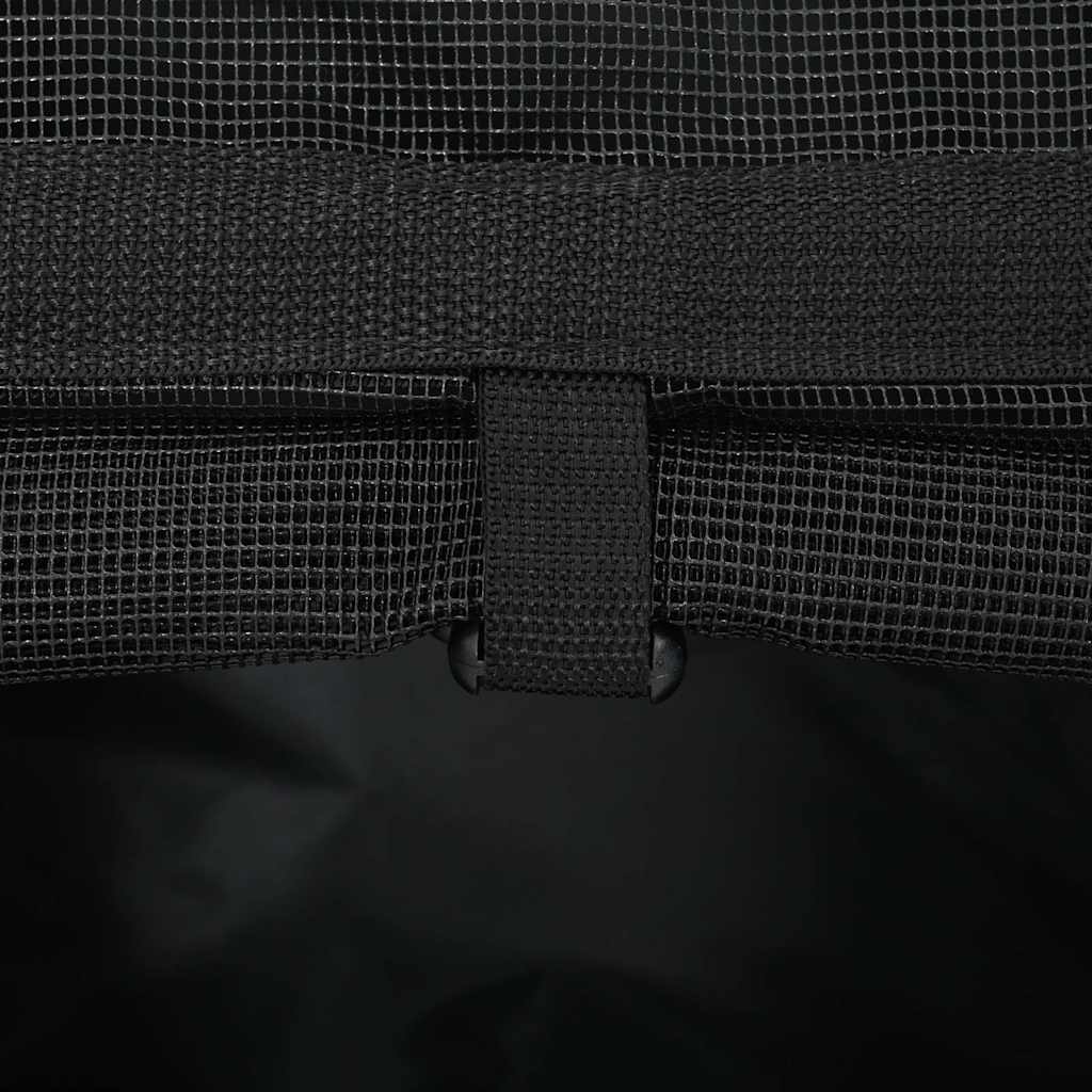 Vozík pro domácí mazlíčky 3 v 1 Design Černý 48 x 32 x (57-106) cm Oxfordská látka
