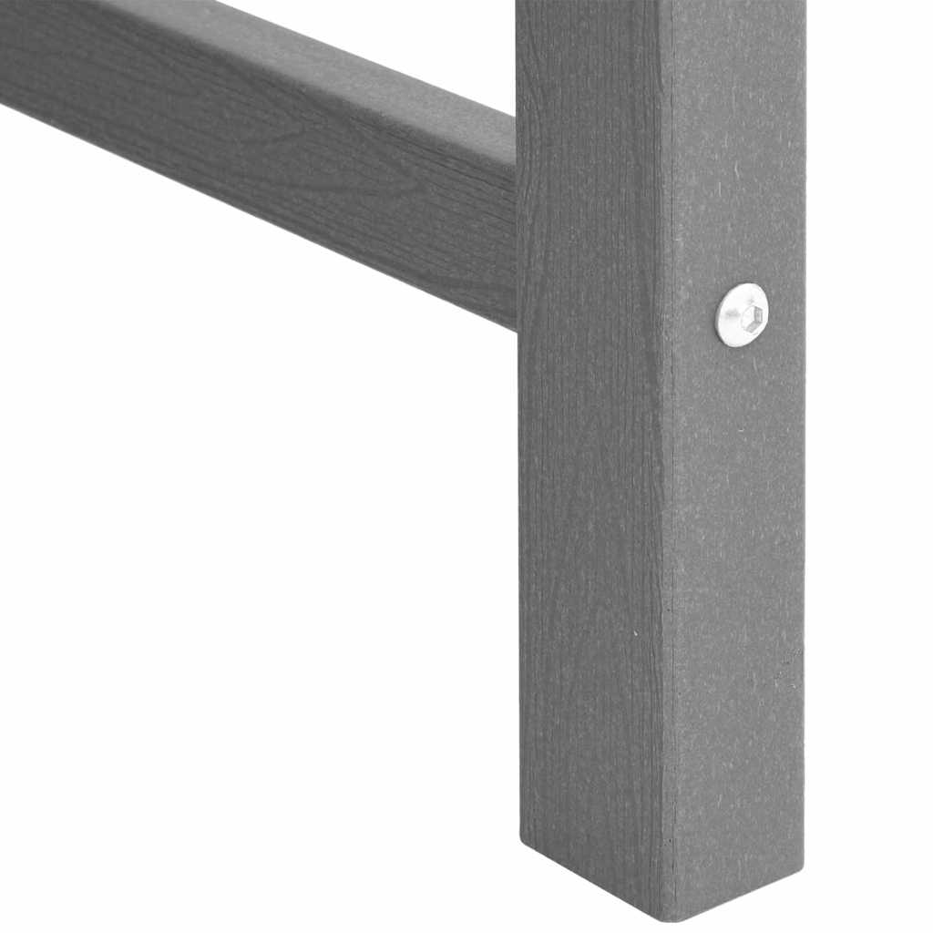 Zahradní lavice s polštářem Světle šedá 120 x 59 x 88cm HDPE