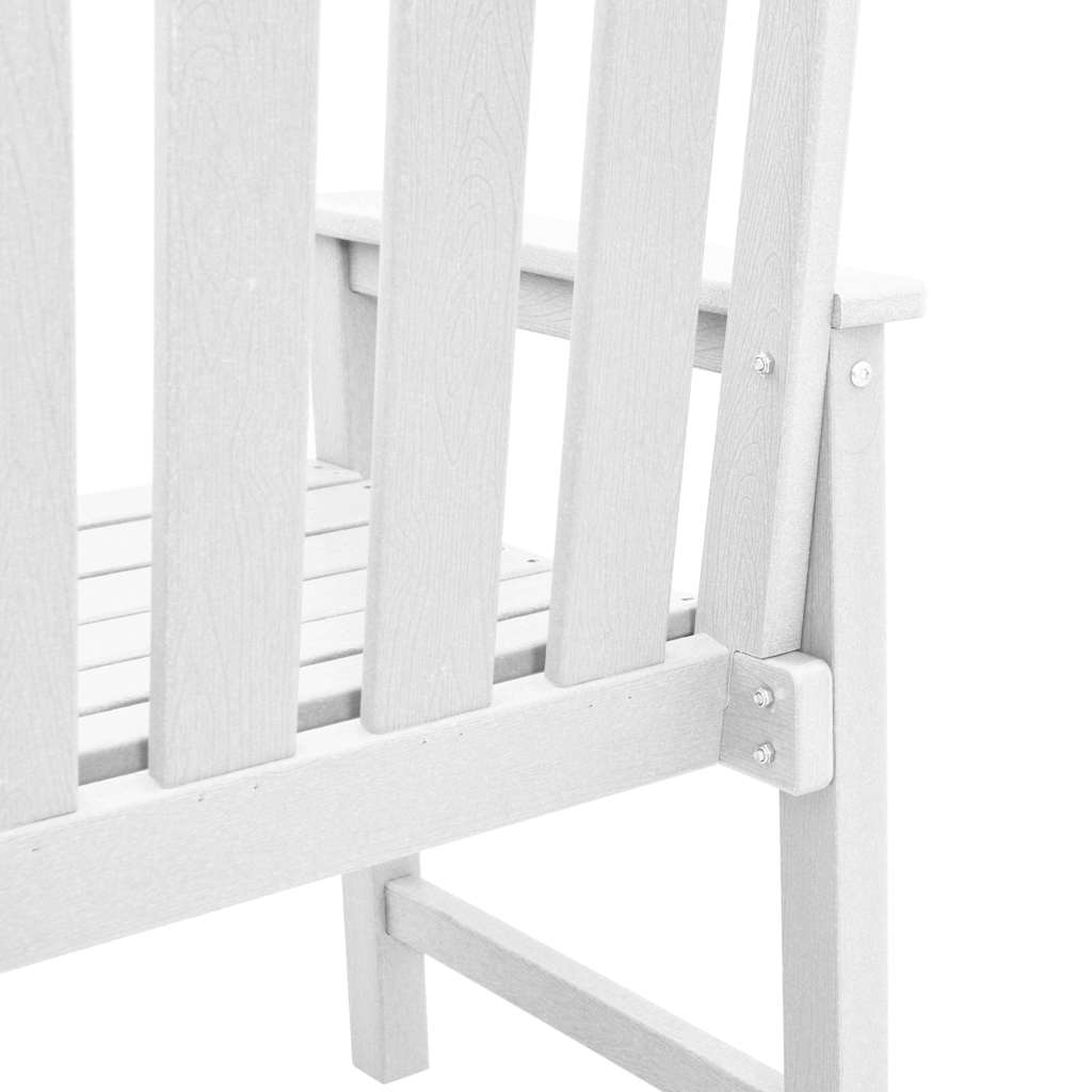 Zahradní jídelní židle 2 pcs Bílá 65.5 x 59 x 88cm HDPE