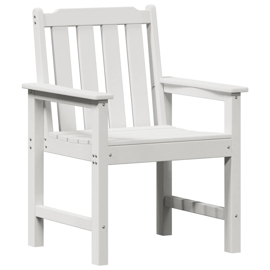 Zahradní jídelní židle 2 pcs Bílá 65.5 x 59 x 88cm HDPE