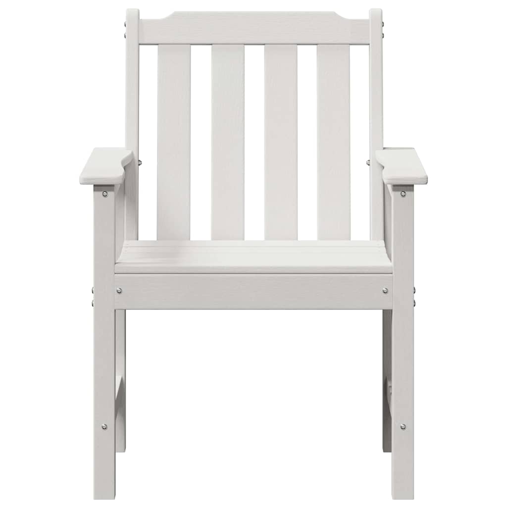 Zahradní jídelní židle 2 pcs Bílá 65.5 x 59 x 88cm HDPE