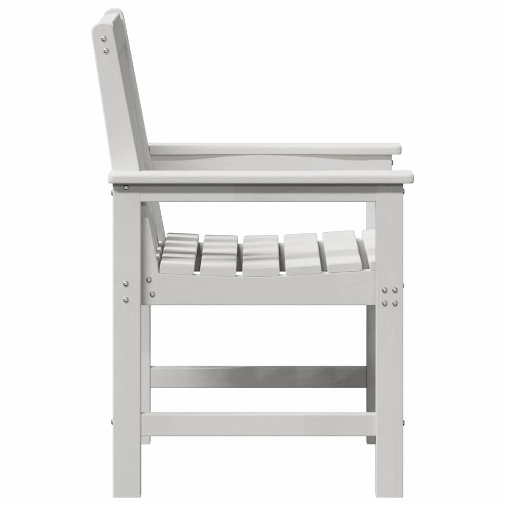Zahradní jídelní židle 2 pcs Bílá 65.5 x 59 x 88cm HDPE