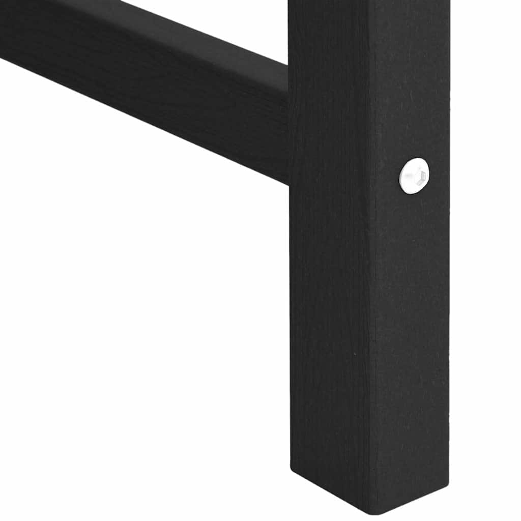 Zahradní jídelní židle 2 pcs Černá 65.5 x 59 x 88cm HDPE