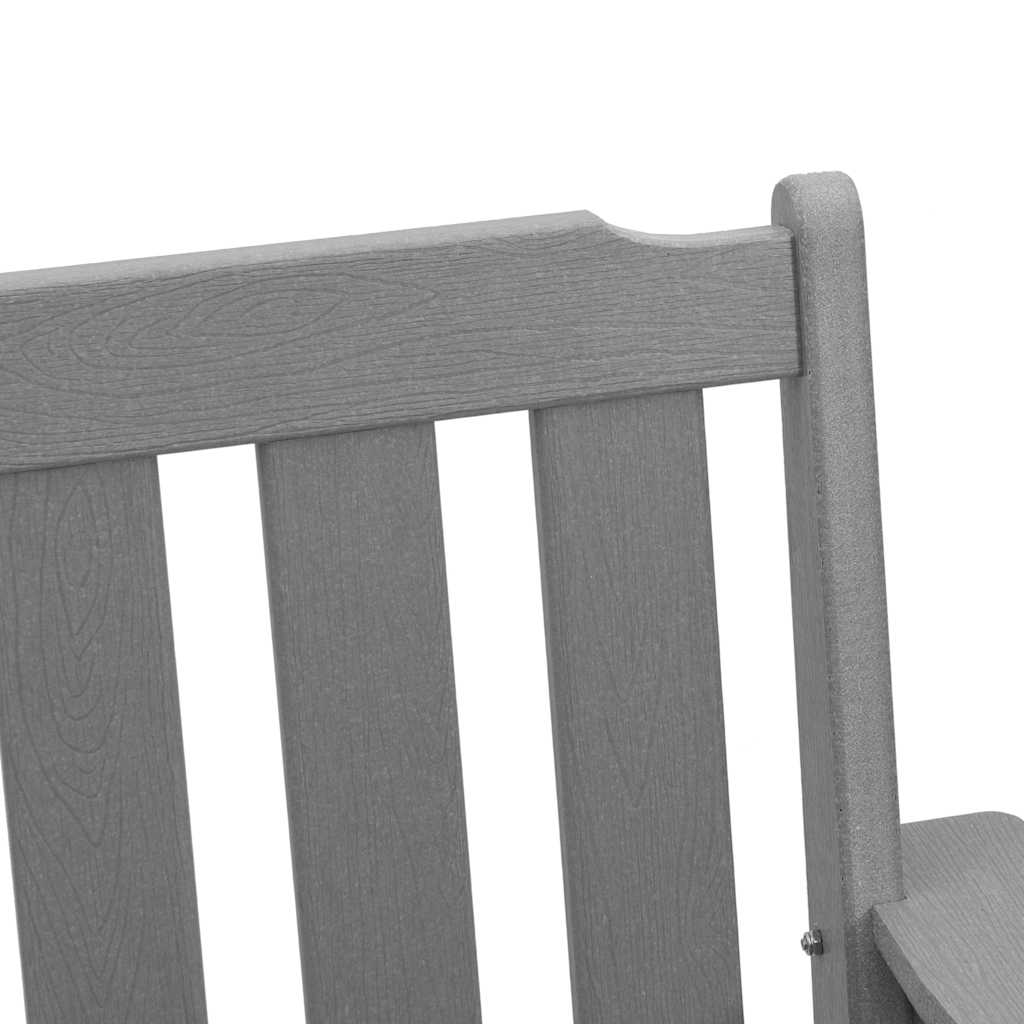Zahradní jídelní židle 2 pcs Světle šedá 65.5 x 59 x 88cm HDPE