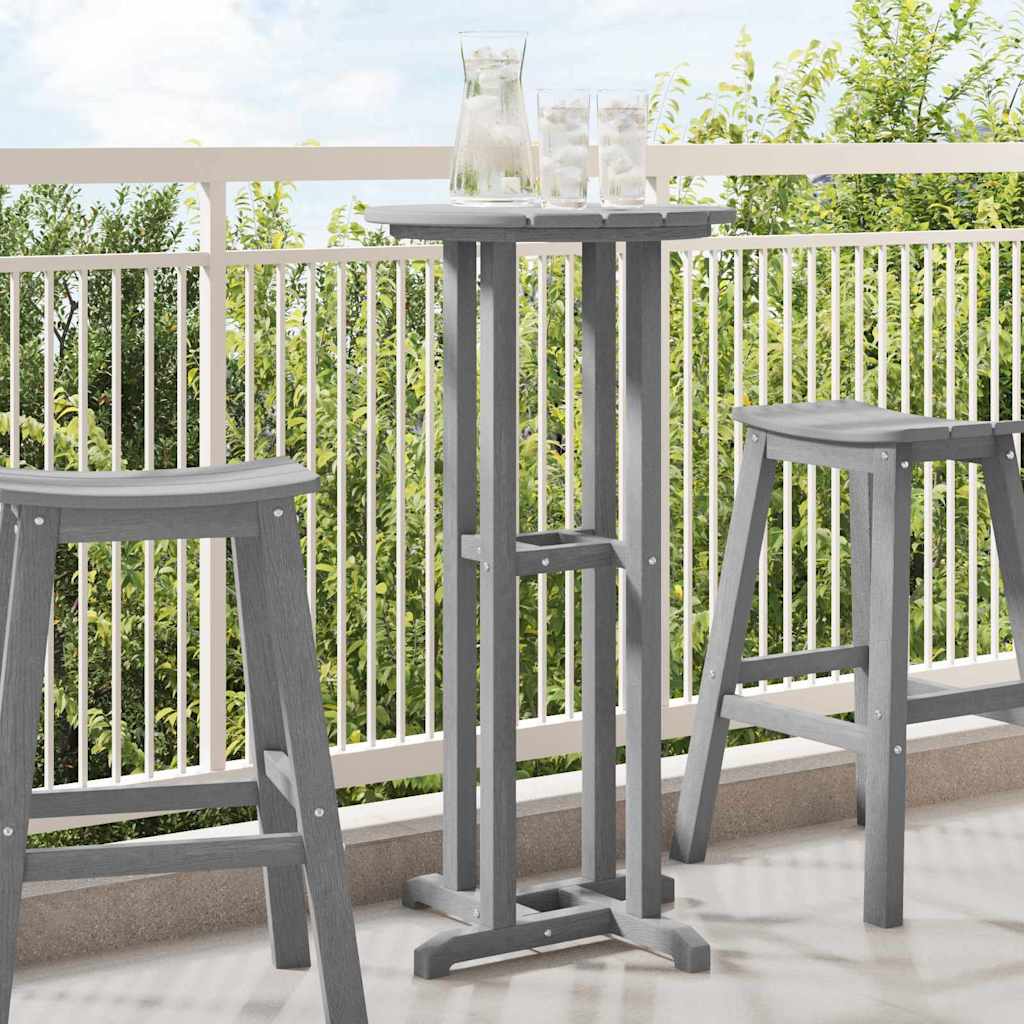 Barový stůl Světle šedá 55 x 55 x 107 cm HDPE