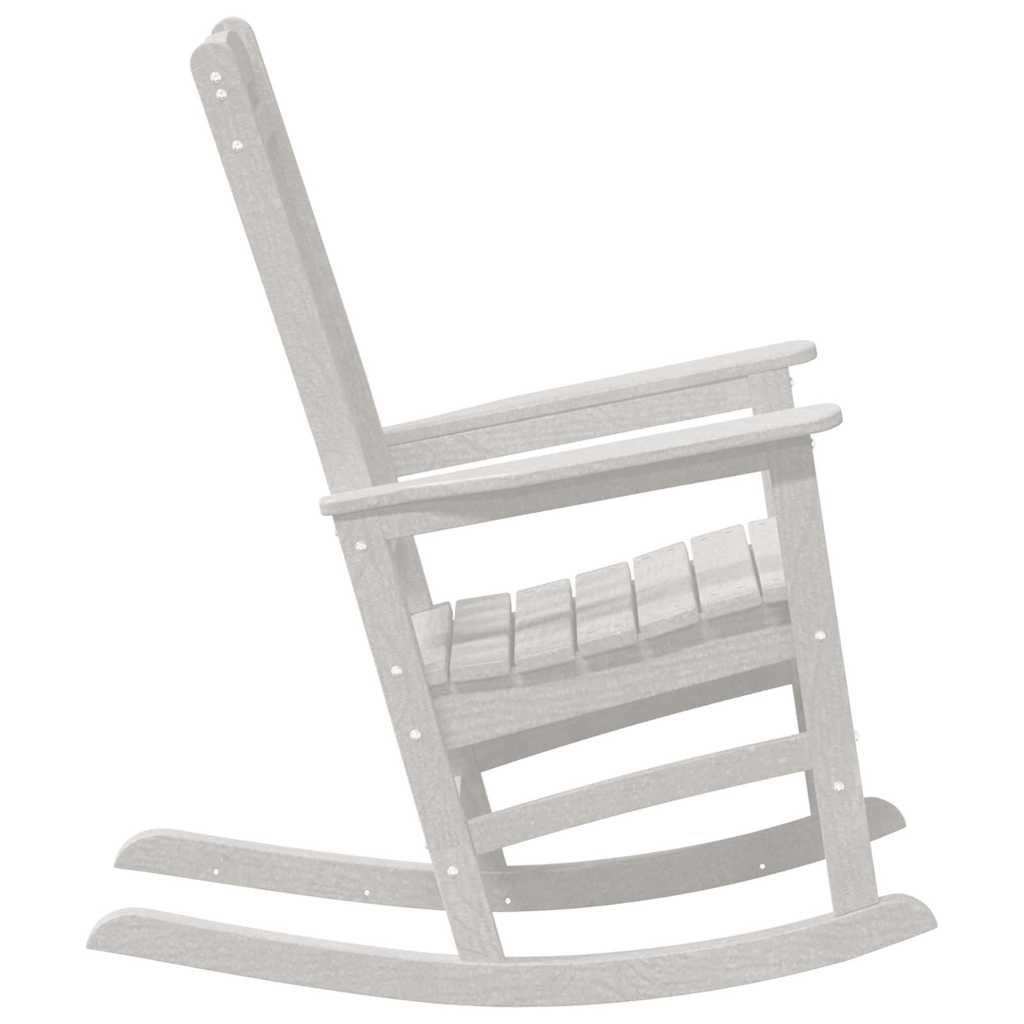 Zahradní houpací křeslo Bílá 70 x 92 x 108 cm HDPE
