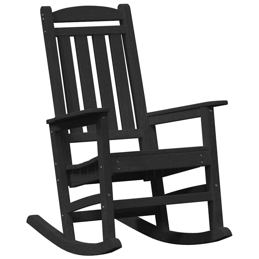 Zahradní houpací křeslo Černá 70 x 92 x 108 cm HDPE