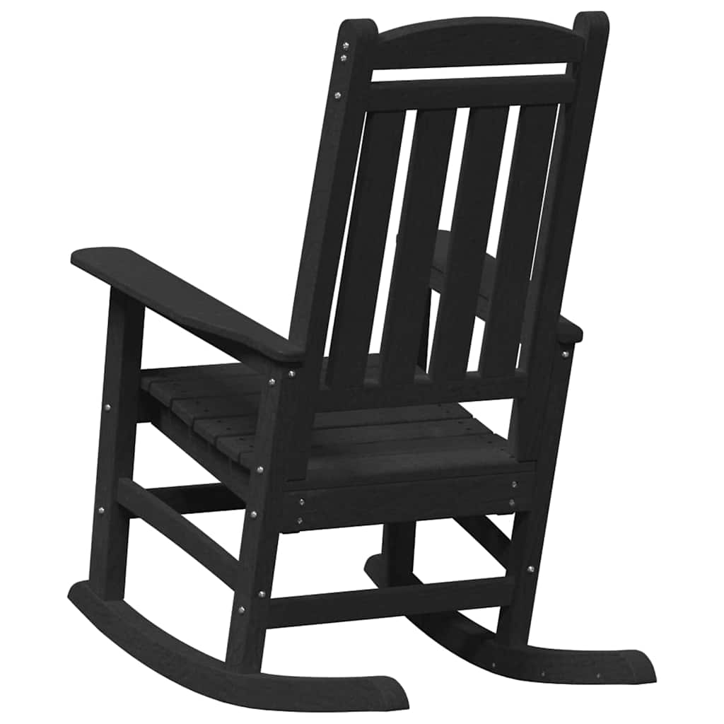 Zahradní houpací křeslo Černá 70 x 92 x 108 cm HDPE