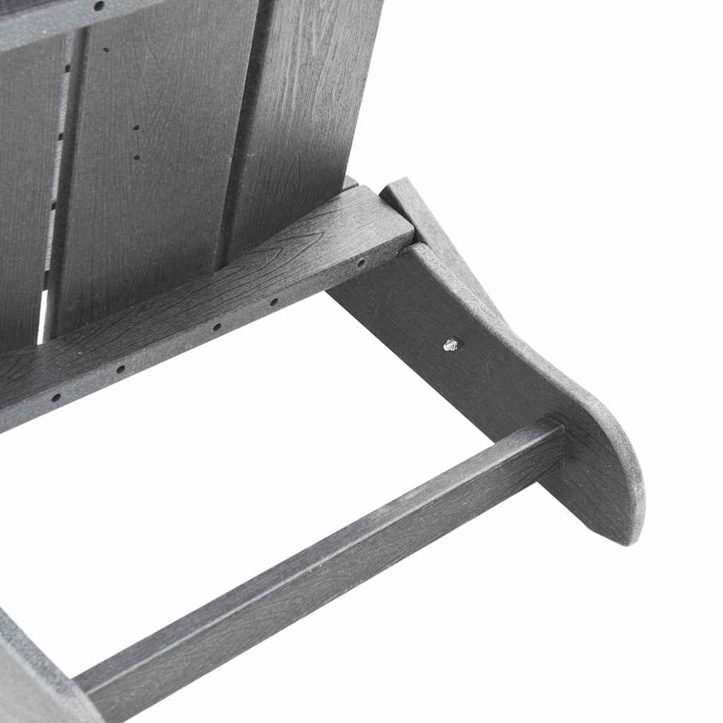 Skládací Adirondack židle Světle šedá 74.5 x 80.5 x 90cm HDPE
