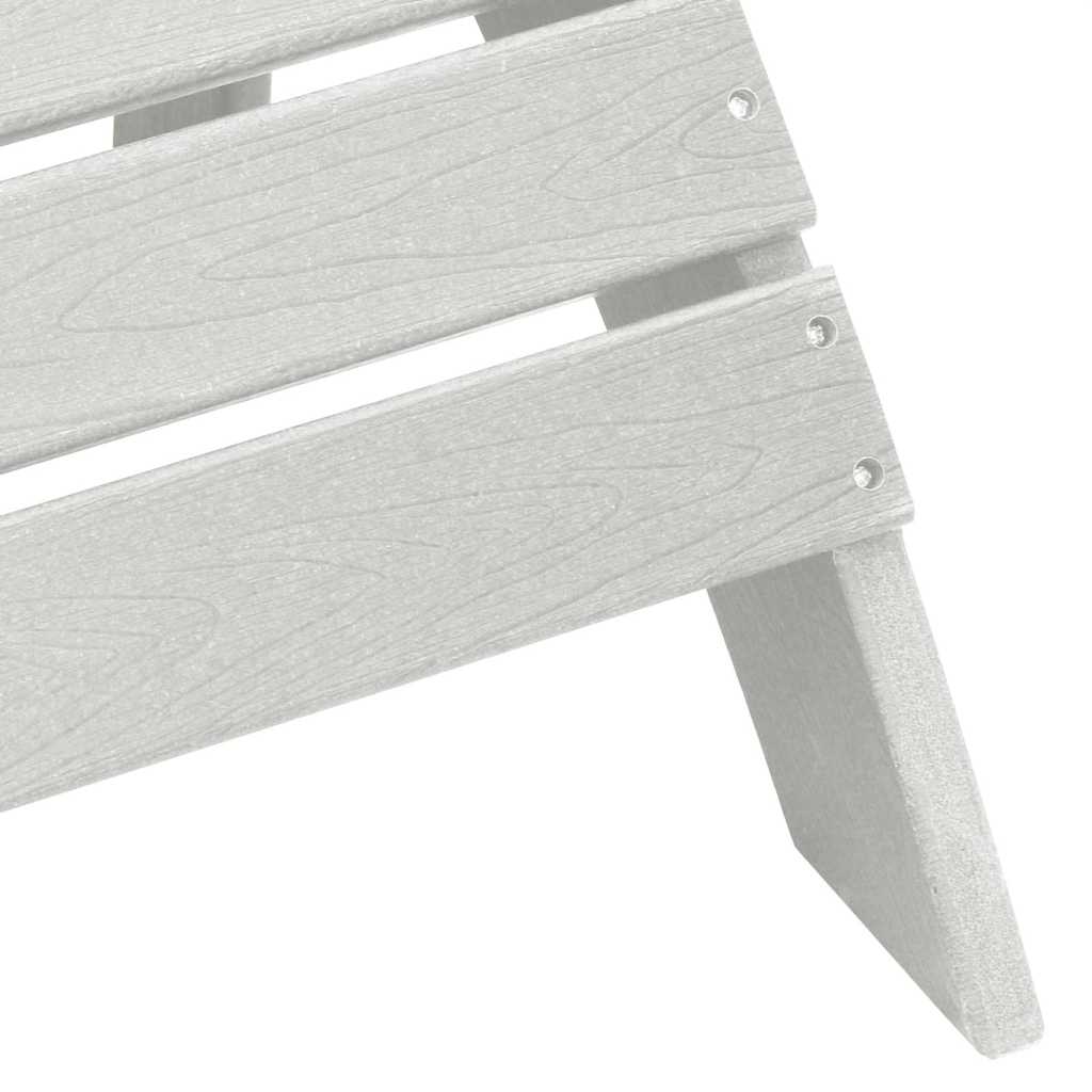 Adirondack židle Bílá 74 x 82 x 92cm HDPE