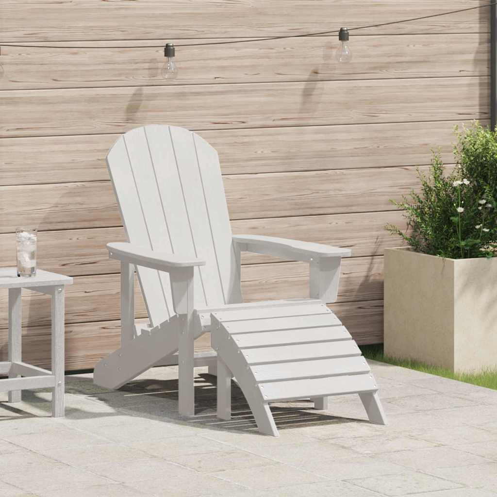 Adirondack židle Bílá 74 x 82 x 92cm HDPE