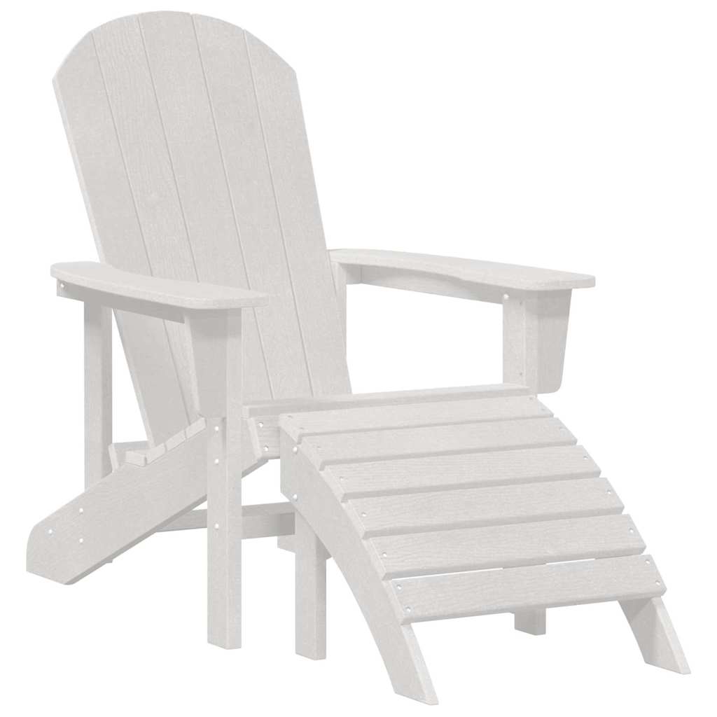 Adirondack židle Bílá 74 x 82 x 92cm HDPE