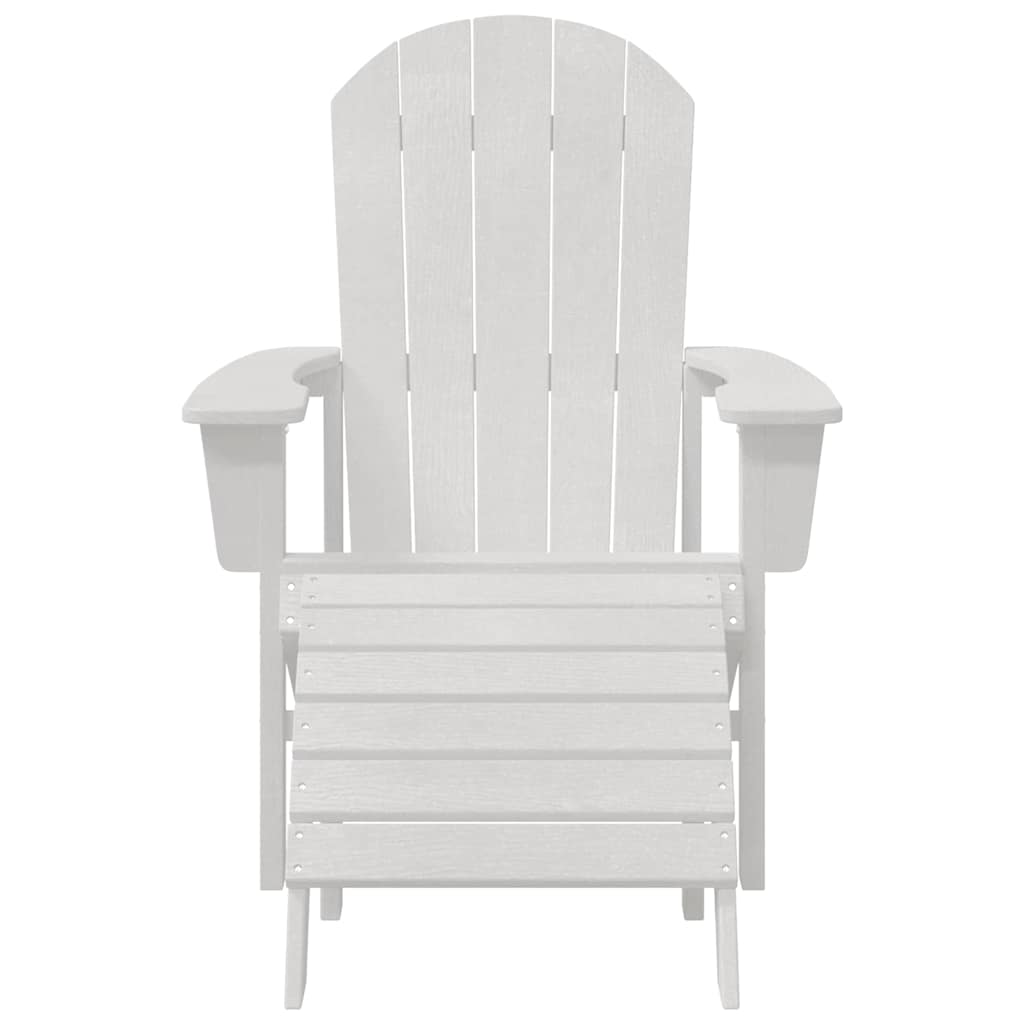 Adirondack židle Bílá 74 x 82 x 92cm HDPE