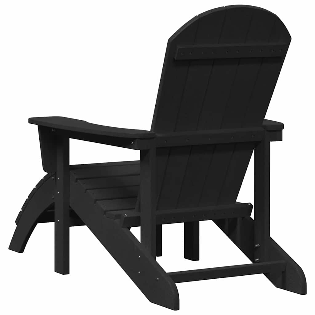 Adirondack židle s polštářem Černá 74 x 82 x 92cm HDPE