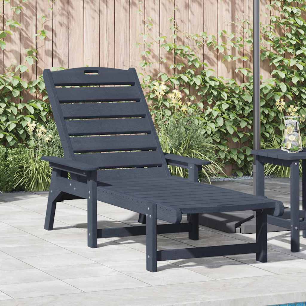 Slunečník s polštářem Námořnická modrá 73.5 x 92 x 90 cm HDPE