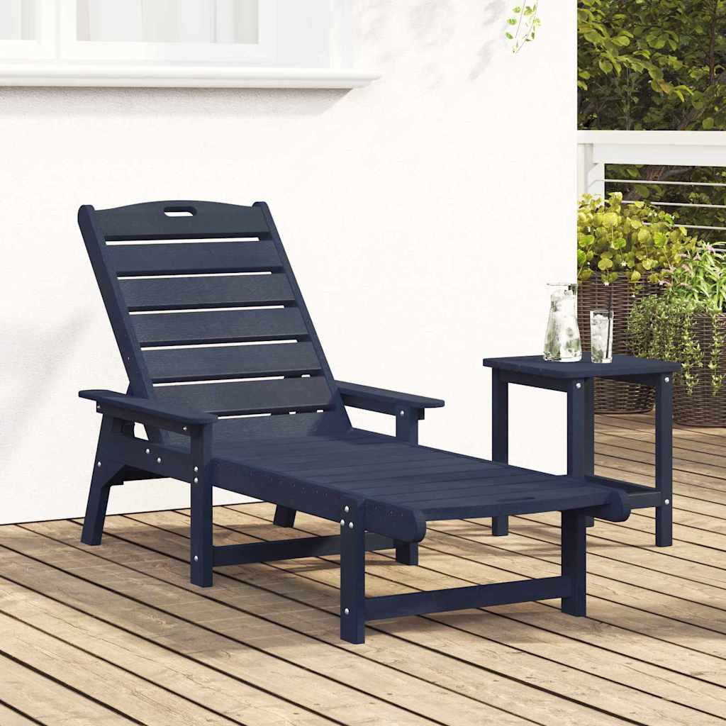 Slunečník s polštářem Námořnická modrá 73.5 x 92 x 90 cm HDPE
