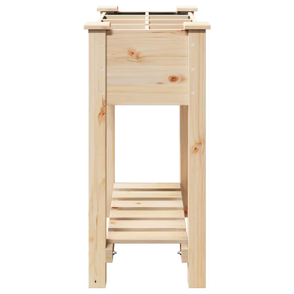 Zahradní pěstebník Béžová 71 x 37 x 76.5 cm Pevné jedlové dřevo