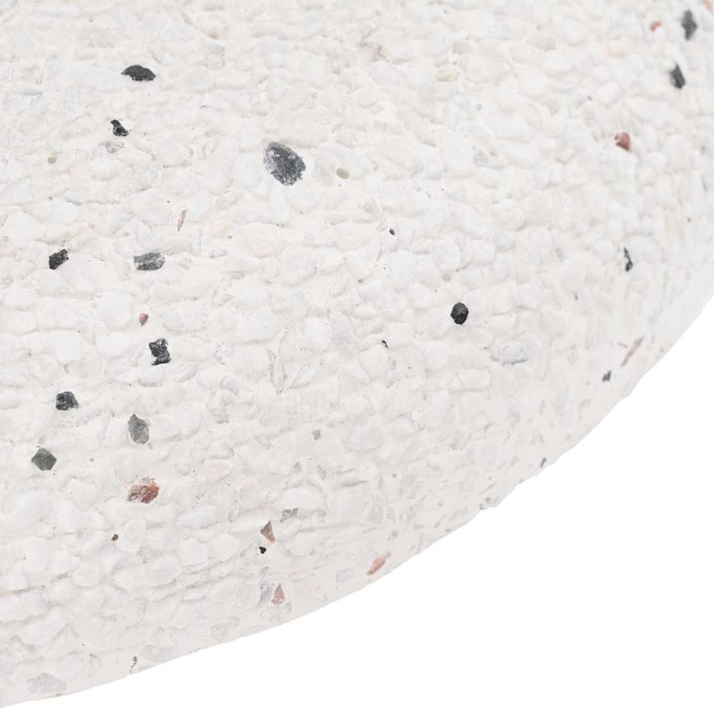 Základna pro slunečník Bílá a černá 45 x 45 x 40 cm Beton a kov