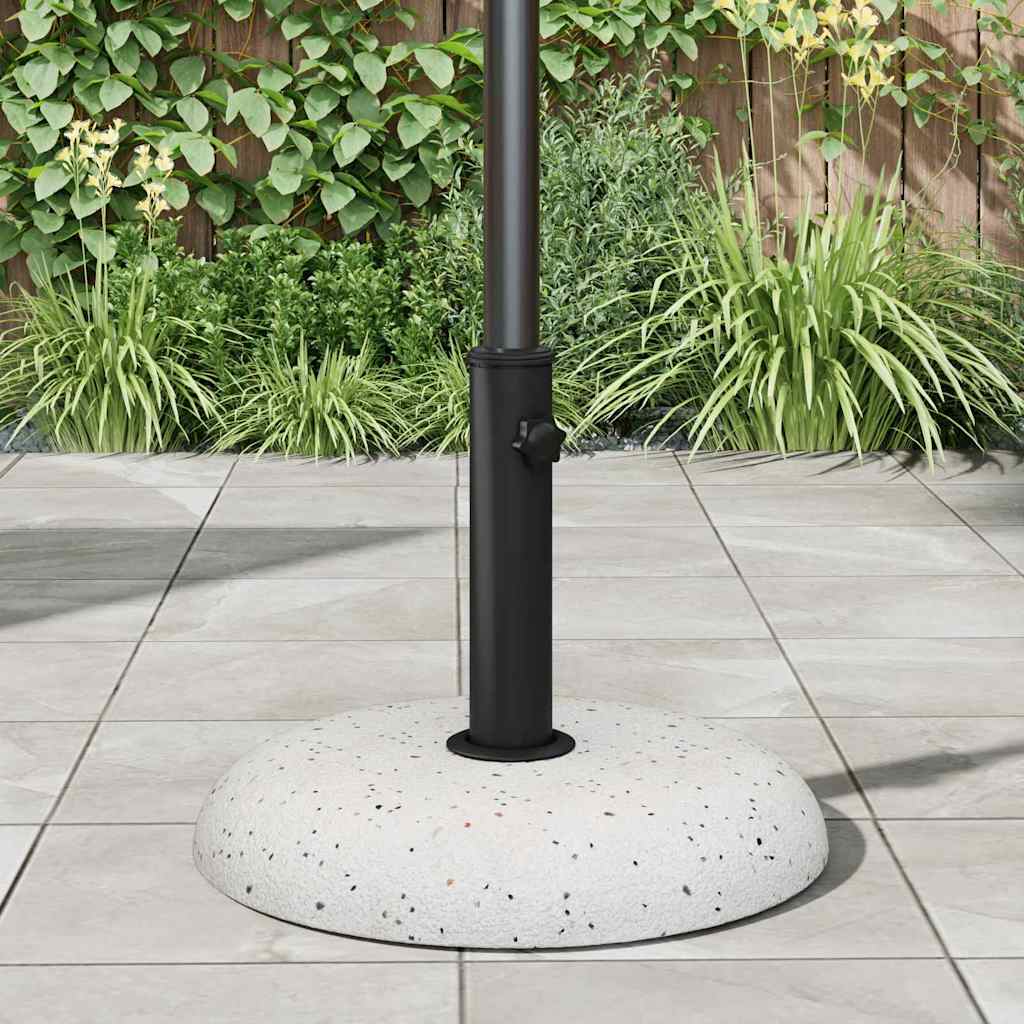 Základna pro slunečník Bílá a černá 45 x 45 x 40 cm Beton a kov