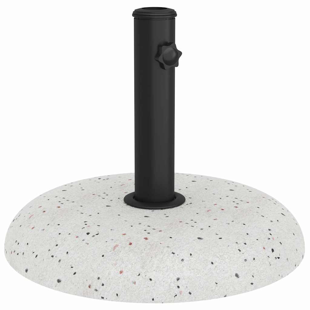 Základna pro slunečník Bílá a černá 45 x 45 x 40 cm Beton a kov
