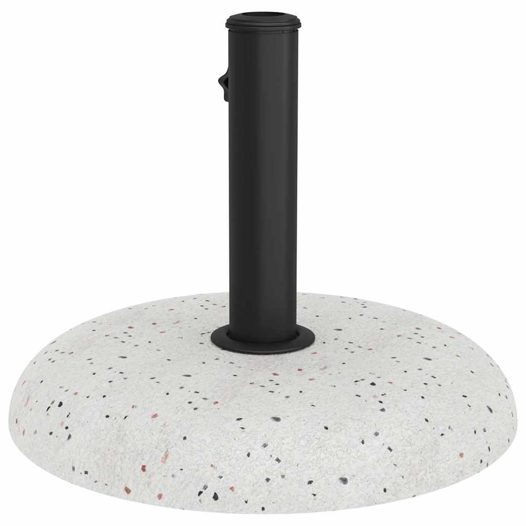 Základna pro slunečník Bílá a černá 45 x 45 x 40 cm Beton a kov