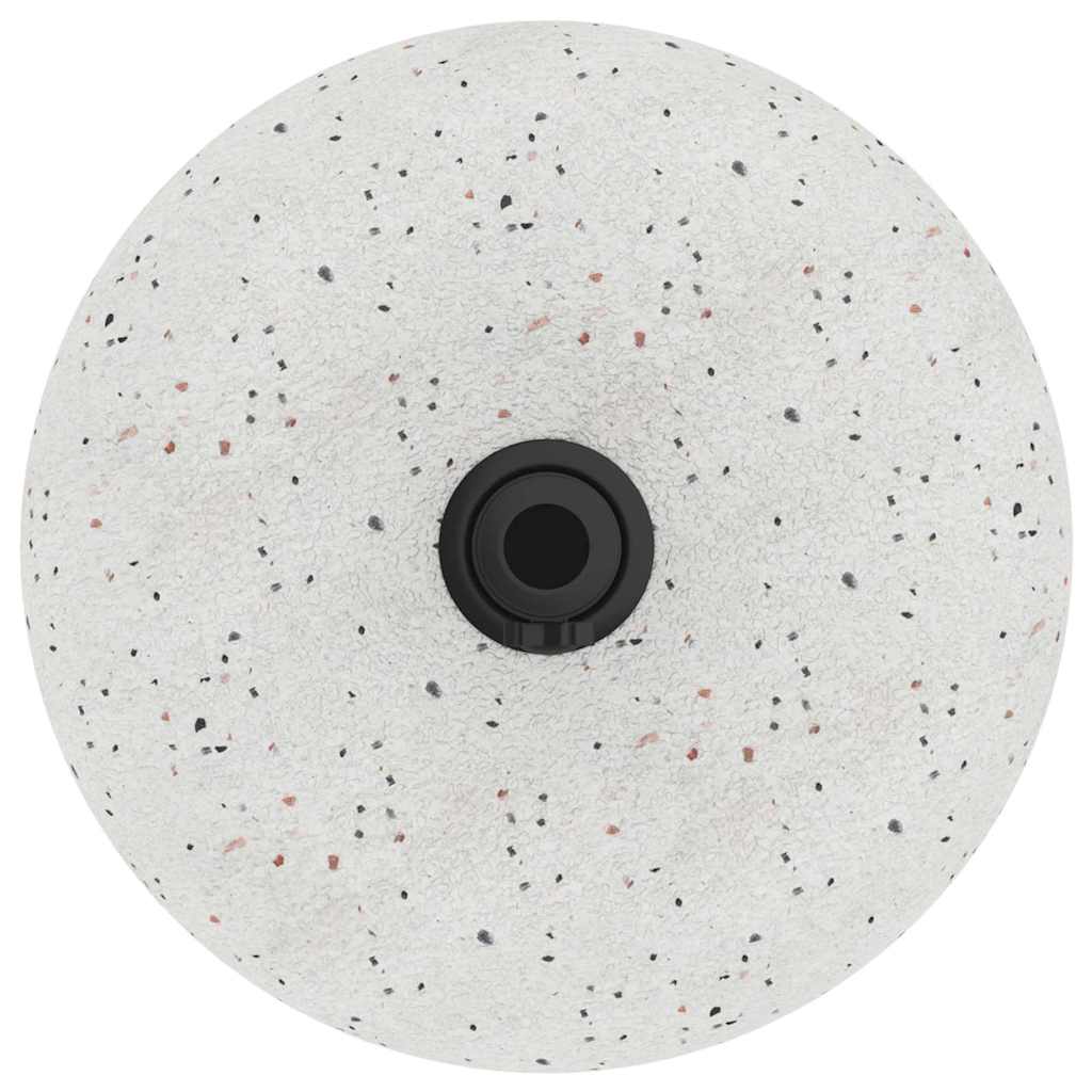 Základna pro slunečník Bílá a černá 45 x 45 x 40 cm Beton a kov