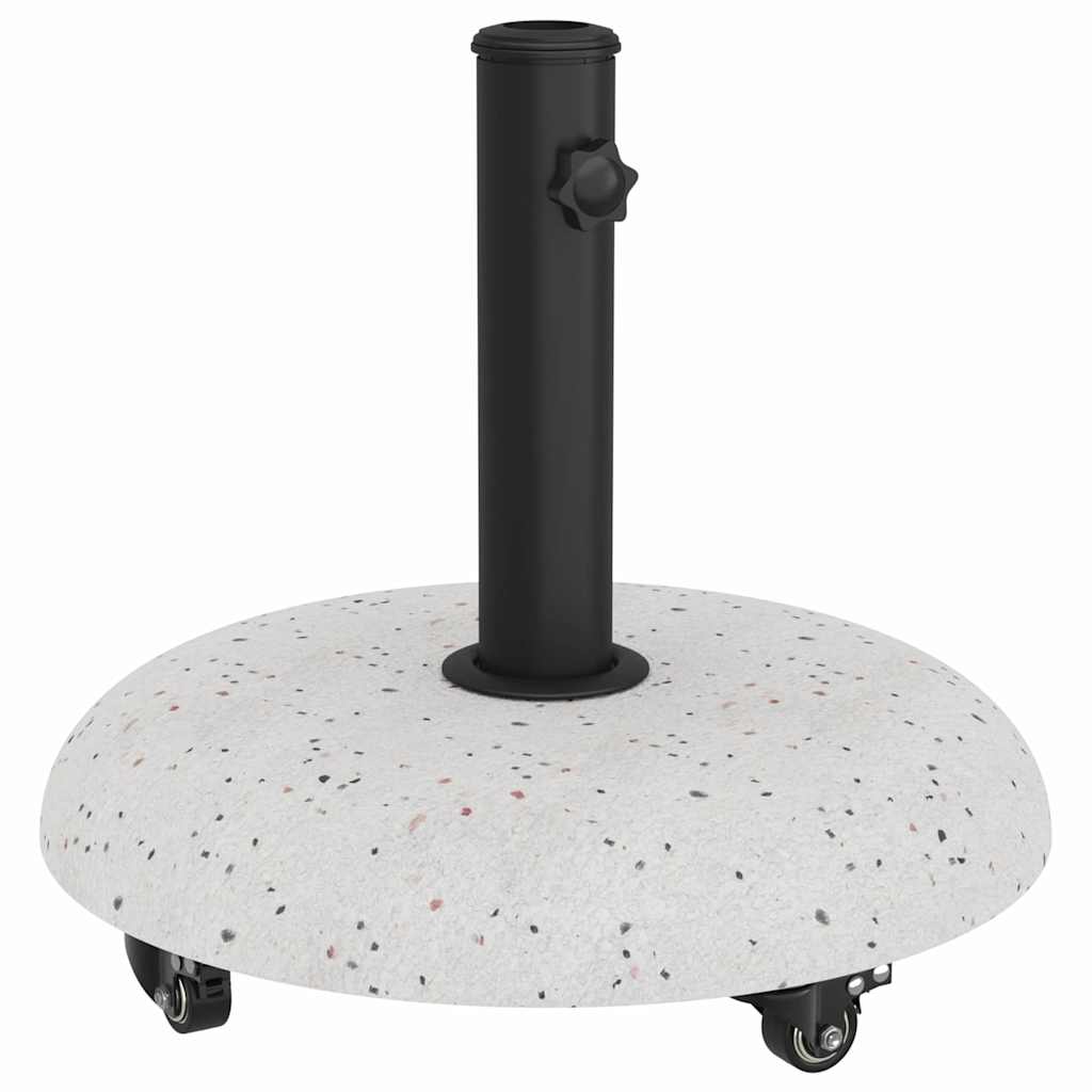 Základna pro slunečník Bílá a černá 45 x 45 x 40 cm Beton a kov