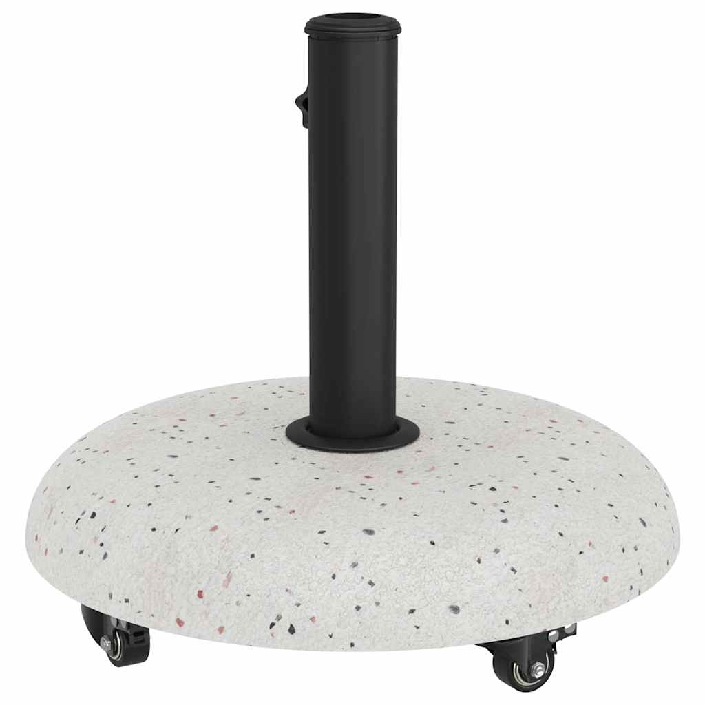 Základna pro slunečník Bílá a černá 45 x 45 x 40 cm Beton a kov