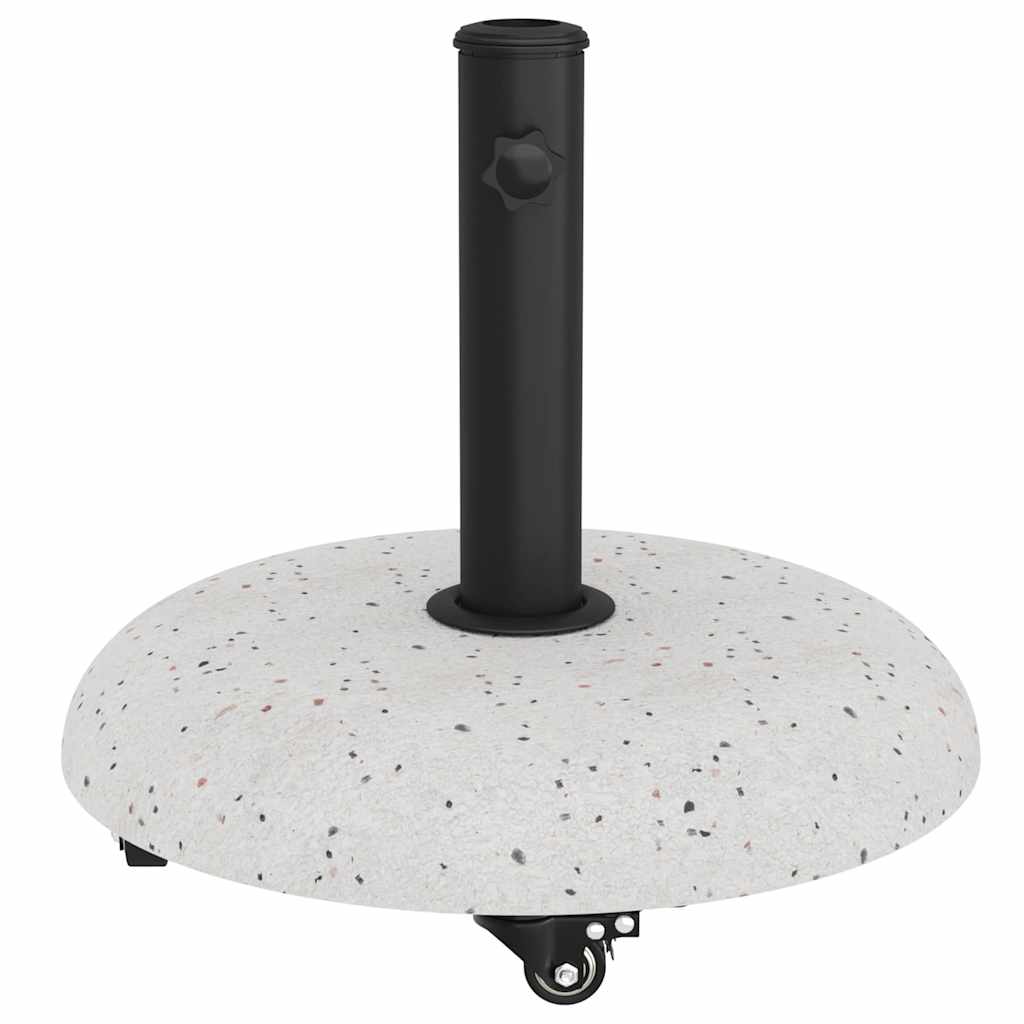 Základna pro slunečník Bílá a černá 45 x 45 x 40 cm Beton a kov
