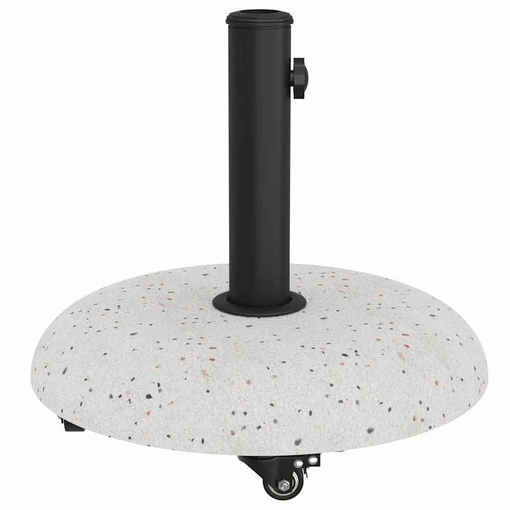 Základna pro slunečník Bílá a černá 45 x 45 x 40 cm Beton a kov