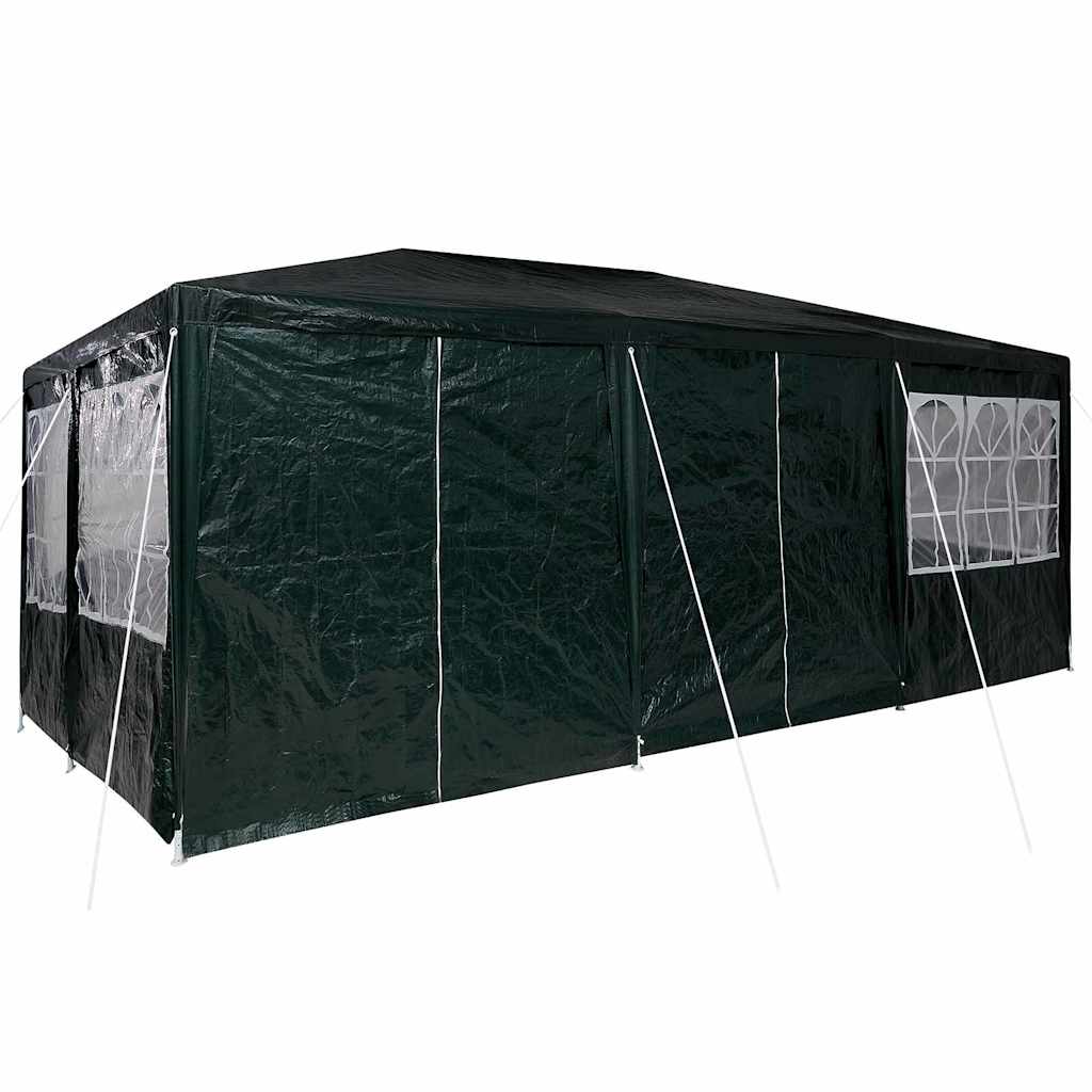 Party Stan Zelená a bílá 600 x 400 x 266 cm Polyester a ocel