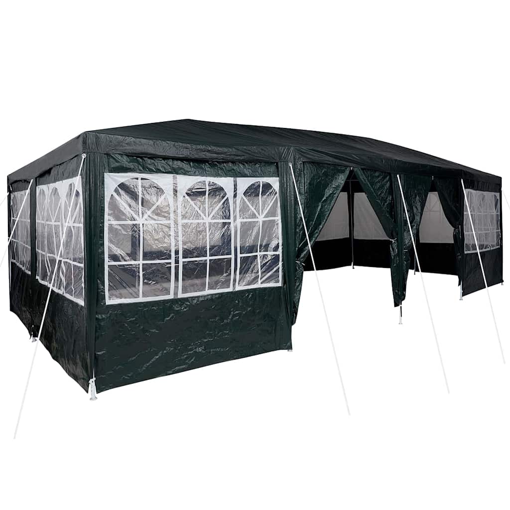 Party Stan Zelená a bílá 800 x 400 x 266 cm Polyester a ocel