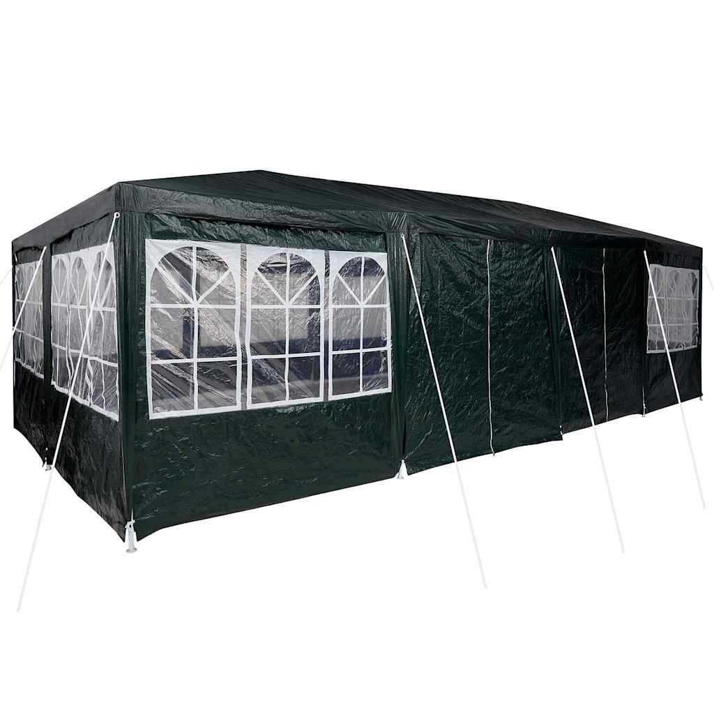 Party Stan Zelená a bílá 800 x 400 x 266 cm Polyester a ocel