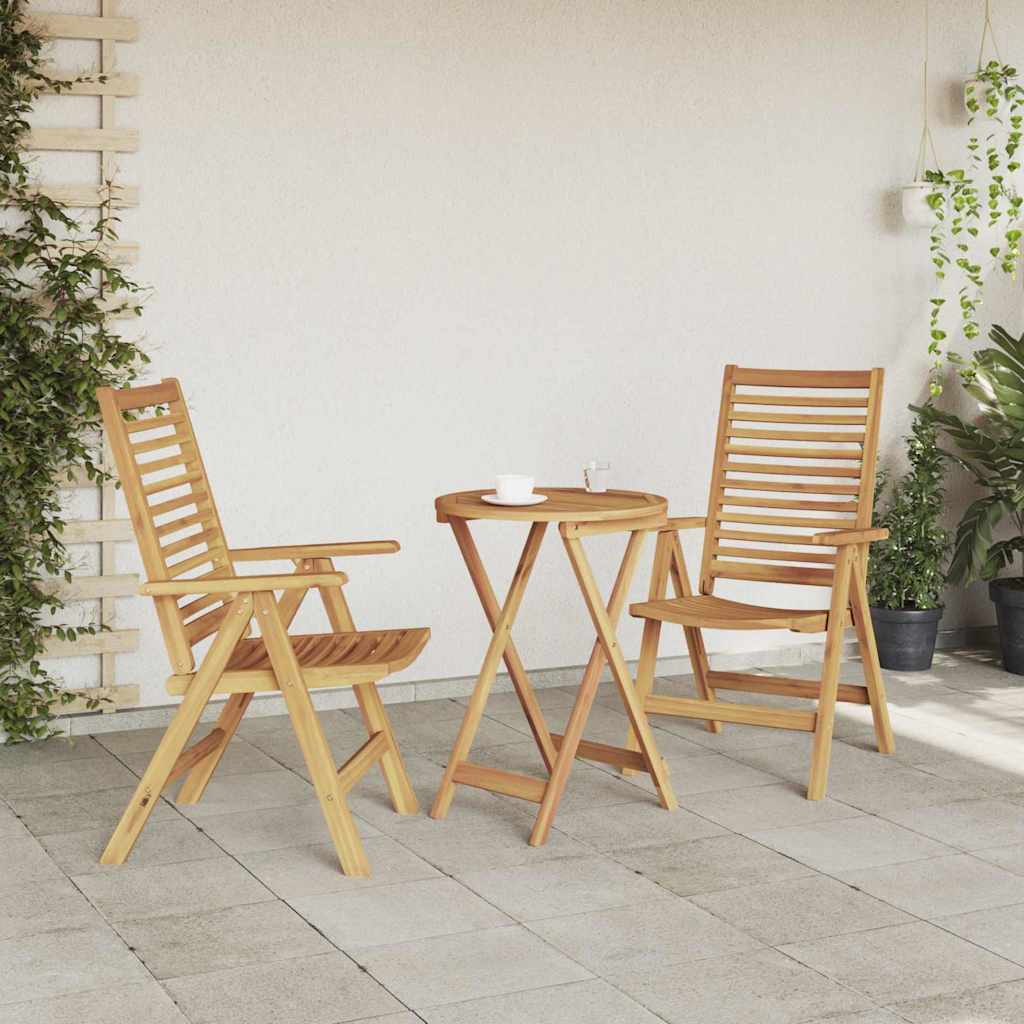 Zahradní křesla 2 pcs Hnědá 52 x 64.5 x 108 cm