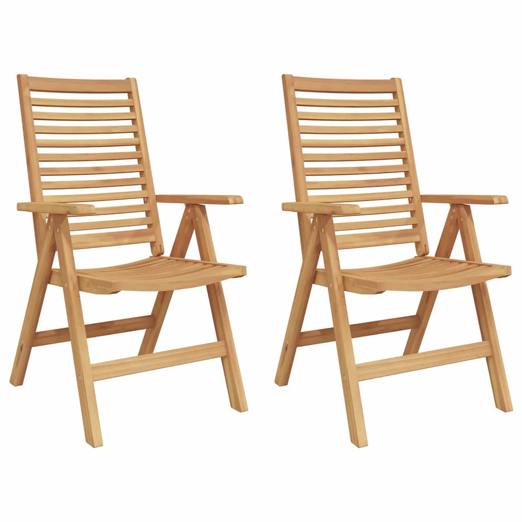 Zahradní křesla 2 pcs Hnědá 52 x 64.5 x 108 cm