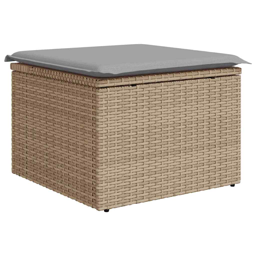 Sada zahradních pohovek 4 pcs Béžová 55 x 55 x 37cm polyratan