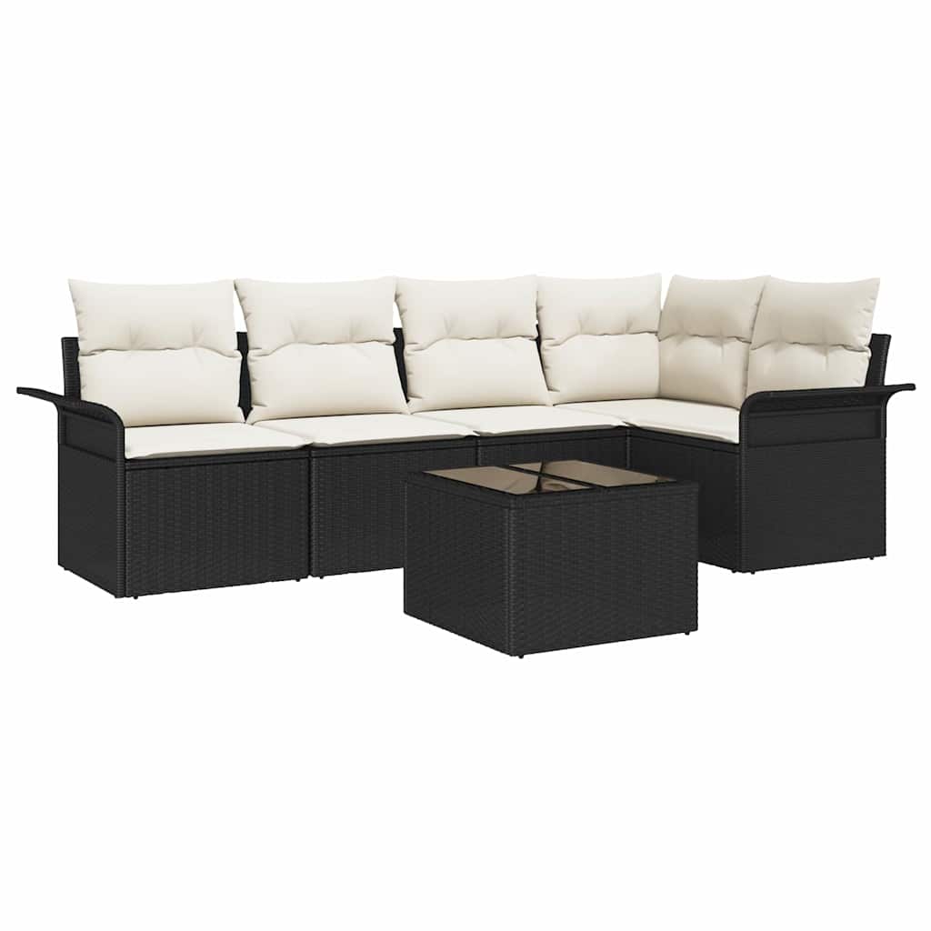 Sada zahradních pohovek 6 pcs 242.5 x 132.5 x 85 cm Poly ratan